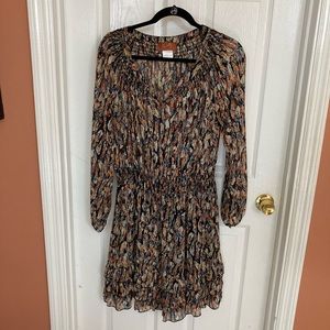 Scully Honey Creek Feather Print Dress